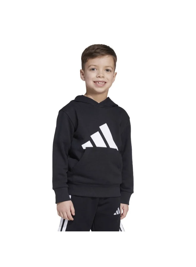 Adidas Adidas Lk Bl Ft Hd Black Hooded Sweat Sweatshirts For Kids
