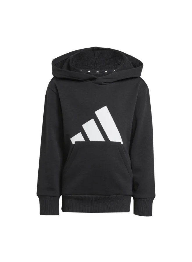 Adidas Adidas Lk Bl Ft Hd Black Hooded Sweat Sweatshirts For Kids