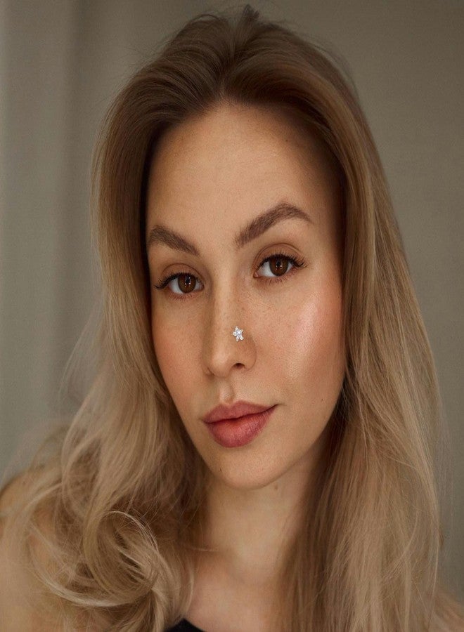 ONESING 12Pcs 20G Nose Rings StudsStainless Steel Nose Stud L Shaped with Flower Butterfly Moon Nose Rings Stud Body Piercing Jewelry for Women Men - Image 5