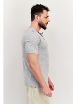 Project Essentials Men Crew Neck Short Sleeves Heather T-Shirt, Grey  - Image 4