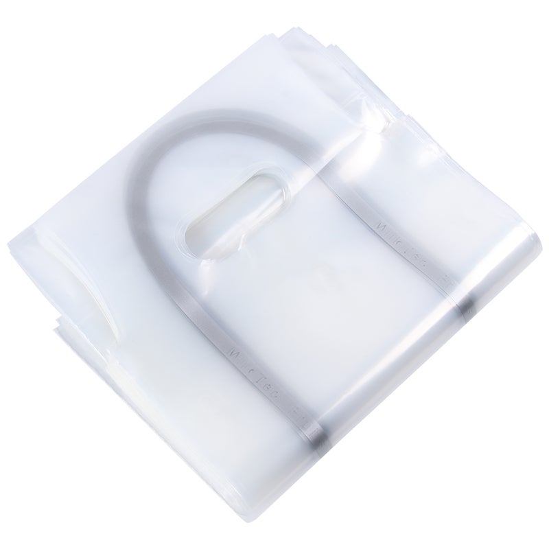 100 pcs Tea Takeaway Handbags PE Transparent Coffee Drinks Disposable Takeout Bags Carry Bags (Single Cup - Edge) - Image 5