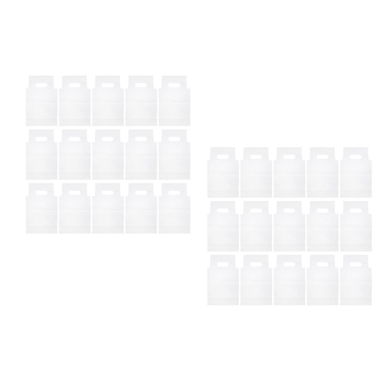 100 pcs Tea Takeaway Handbags PE Transparent Coffee Drinks Disposable Takeout Bags Carry Bags (Single Cup - Edge) - Image 1