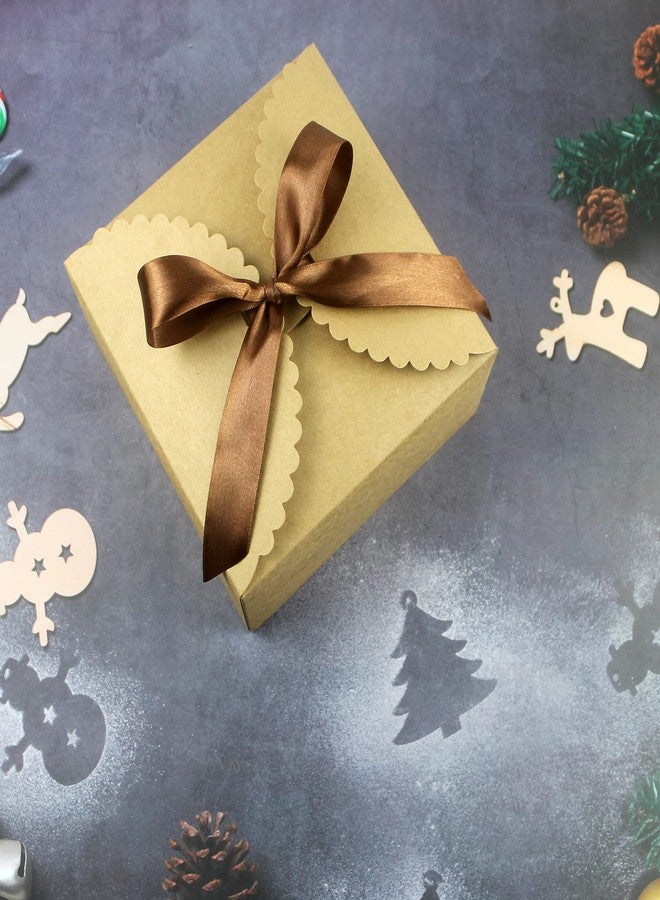 WEWILUCK Brown Paper Gift Box - 6 Pack(8" x 8" x 4") - Image 5