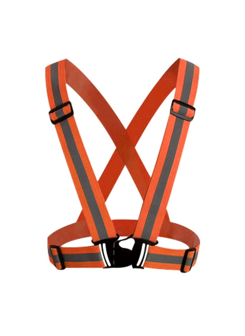 Huitich - High-Visibility Reflective Safety Belt, Safety Waist Belt, and Safety Jacket Orange - Image 1
