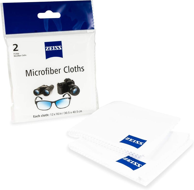 Zeiss منشفة تنظيف العدسات ميكروفايبر (عبوة من 2) بحجم عملاق - Image 3