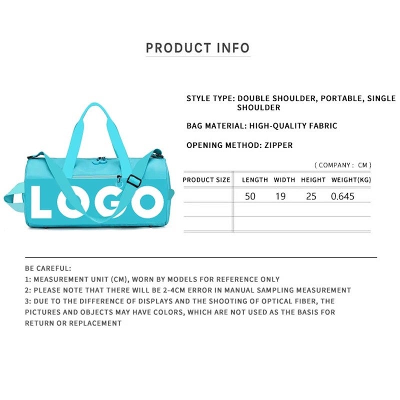 Y&D Manufacturer  Travel Sports Fitness Bag Nylon Printing Hand-held Shoulder Leisure Women Gym Duffel Bag - Image 4