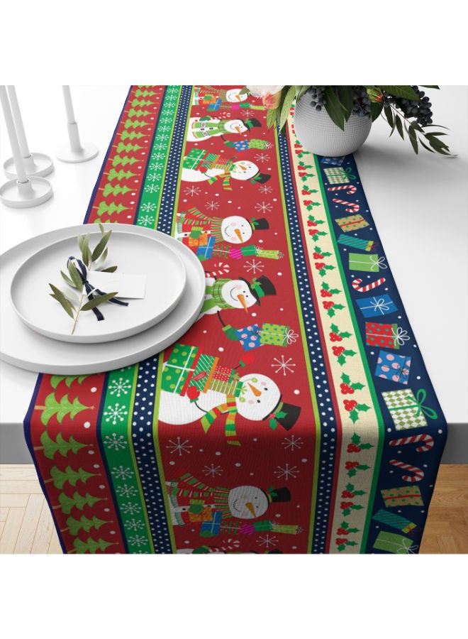 هوم برينت مفرش مخملي لعيد الميلاد من شأنه أن يشكل إضافة رائعة لمنزلك الذي يتميز بطابع الأعياد