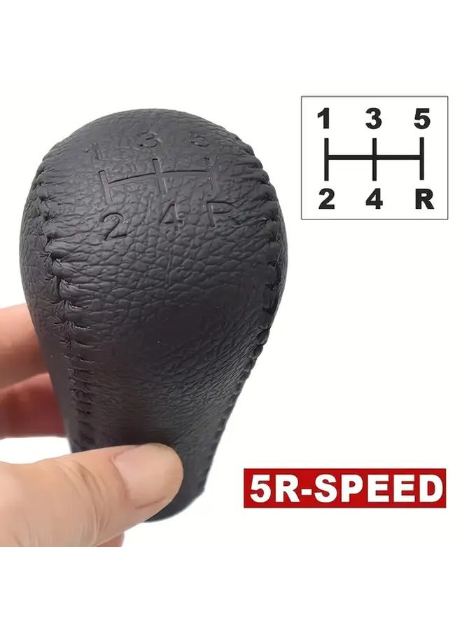 6 Speed Automatic Gear Shift Knob Lever Ergonomic Design Easy Install Black - Image 4