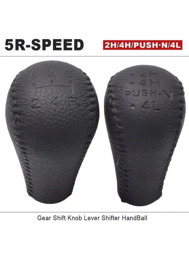 6 Speed Automatic Gear Shift Knob Lever Ergonomic Design Easy Install Black - Image 3