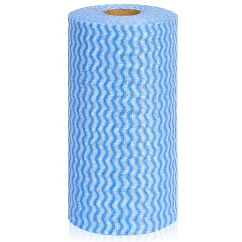 DALUCI Reusable Kitchen Towel Roll Wipes – Super Absorbent Cleaning Cloth | Washable Kitchen Roll & Tissue Paper Roll for Home & Kitchen | Multipurpose Cleaning Accessories (1 Roll, 80 Pulls) - Image 1