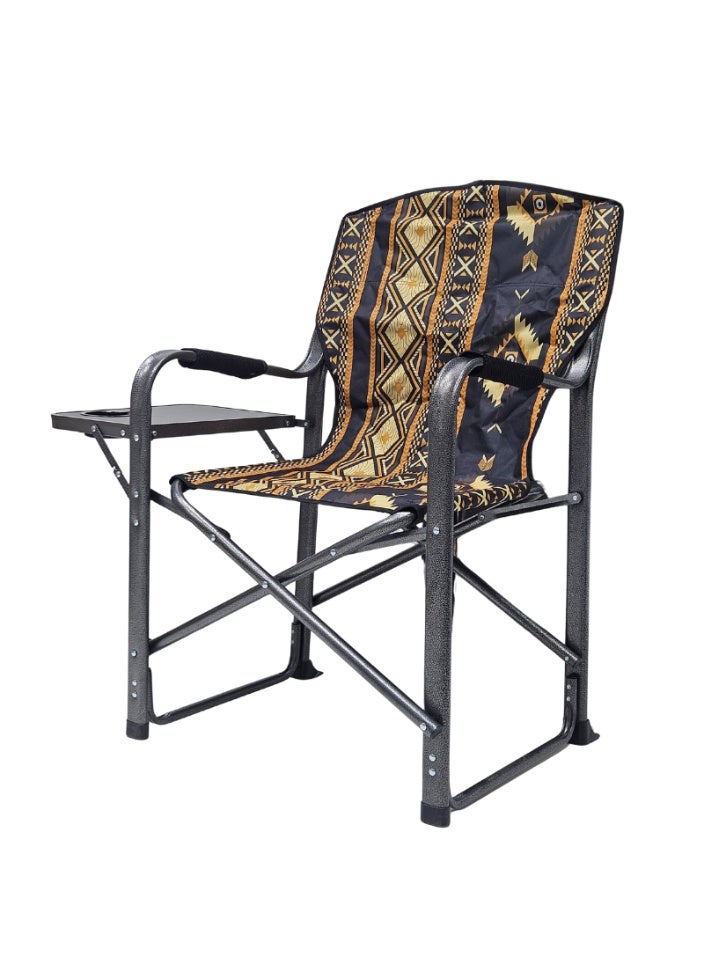 SMART HOME Folding Camping chair with armrest and side table, picnic seat, sports chair, outdoor chair and garden chair - Image 2