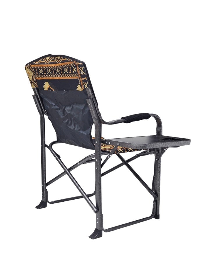 SMART HOME Folding Camping chair with armrest and side table, picnic seat, sports chair, outdoor chair and garden chair - Image 5