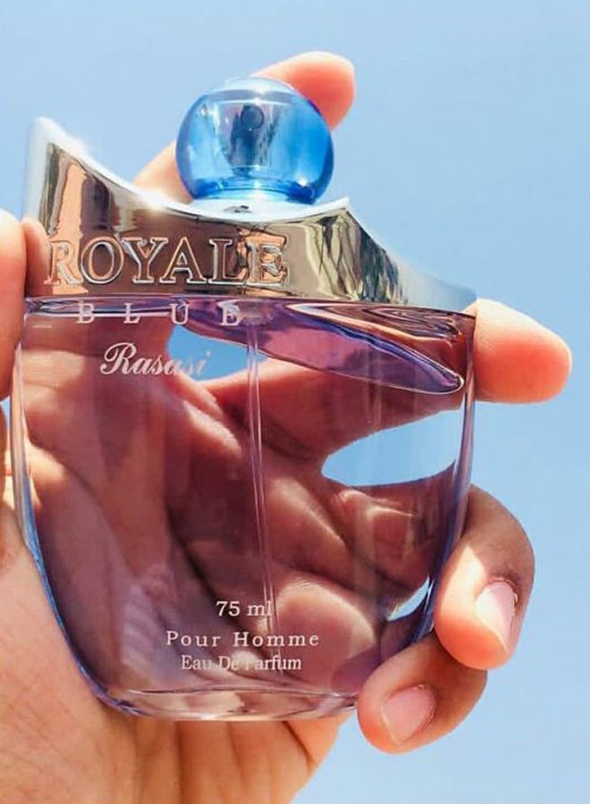 الرصاصي ماء عطر رويال بلو 75ملليلتر - Image 5