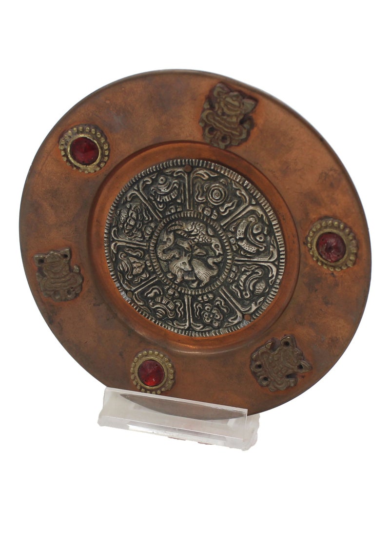 Antique Museum لوحة نحاسية مصنوعة يدويًا في نيبال  - Image 1
