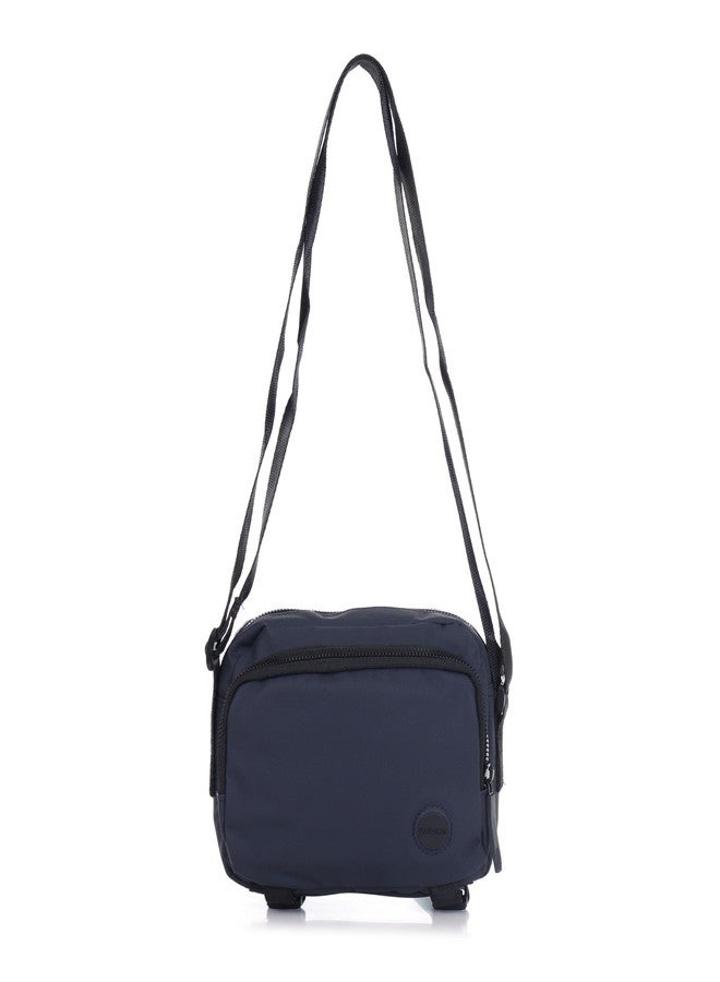 MENSCH Sling Bag for Men & Women Stylish Cross Body Travel Office Messenger Bag with Adjustable Strap (Blue) - Image 1