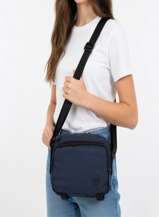 MENSCH Sling Bag for Men & Women Stylish Cross Body Travel Office Messenger Bag with Adjustable Strap (Blue) - Image 3
