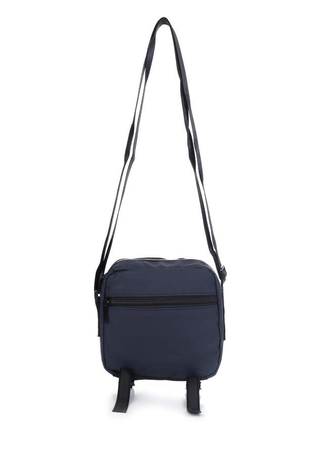 MENSCH Sling Bag for Men & Women Stylish Cross Body Travel Office Messenger Bag with Adjustable Strap (Blue) - Image 5