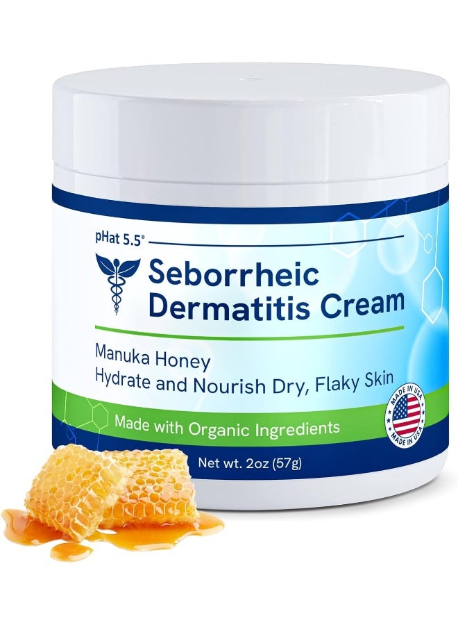 pHat 5.5 pHat 5.5 Seborrheic Dermatitis Cream with Manuka Honey, Coconut Oil and Aloe Vera - Image 1