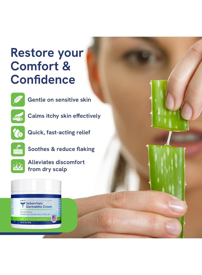 pHat 5.5 pHat 5.5 Seborrheic Dermatitis Cream with Manuka Honey, Coconut Oil and Aloe Vera - Image 4