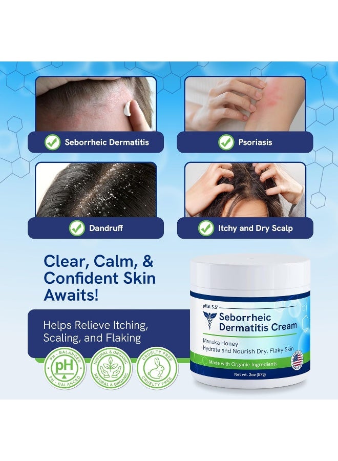 pHat 5.5 pHat 5.5 Seborrheic Dermatitis Cream with Manuka Honey, Coconut Oil and Aloe Vera - Image 5