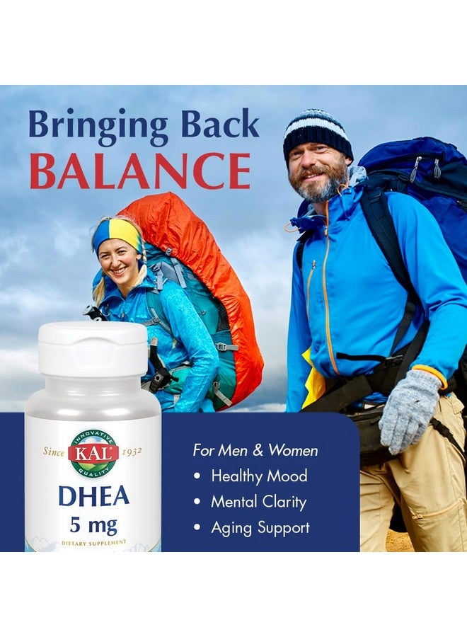 KAL DHEA-5 Tablets, 5mg, 60 Count - Image 3