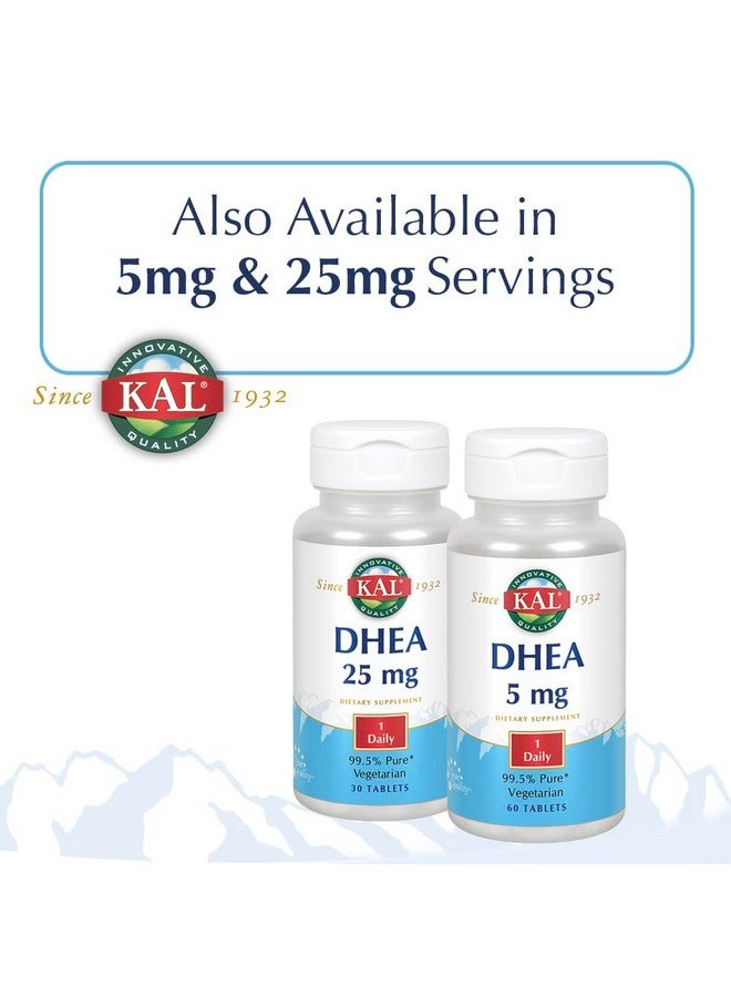 KAL DHEA-5 Tablets, 5mg, 60 Count - Image 5