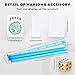 Taikula New American Mahjong Game Set 166 Premium White Tiles with Portable Metal Dices 4 AllinOne Racks with Pushers MahJong Games Sets Ma Jong Tile Game Blue - Image 3