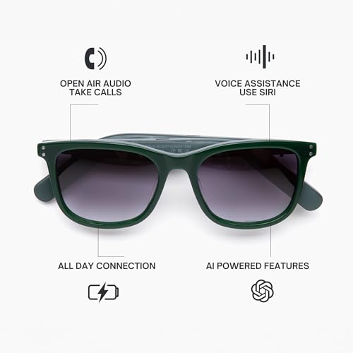 Eddie Bauer Smart Glasses for Men Bluetooth Smart Glasses with UV400 Polarized Lenses, Open Ear Speakers & Microphone Velocity (Standard) - Image 2
