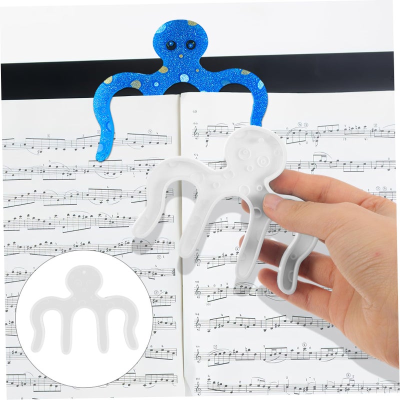 Reusable Silicone Music Note Mold For Bookmarks Crafts Home Decor Easy Demould White - Image 5