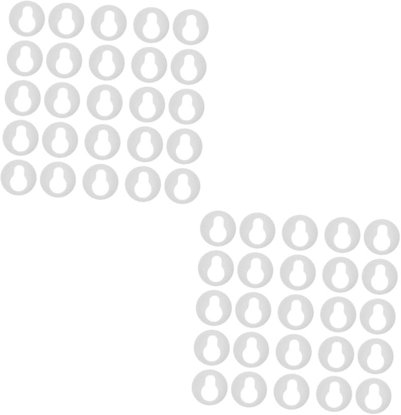 Uonlytech 100 قطعة من أقواس الشماعات ذات الفتحة الرئيسية سهلة التركيب لأجهزة إطار الصور لفن الجدار - Image 2