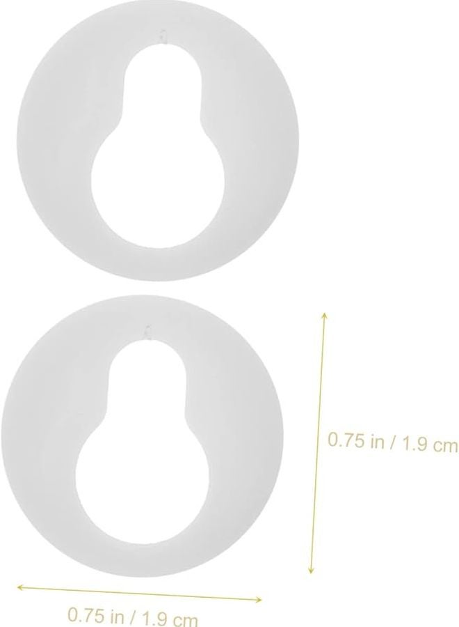 Uonlytech 100 قطعة من أقواس الشماعات ذات الفتحة الرئيسية سهلة التركيب لأجهزة إطار الصور لفن الجدار - Image 4