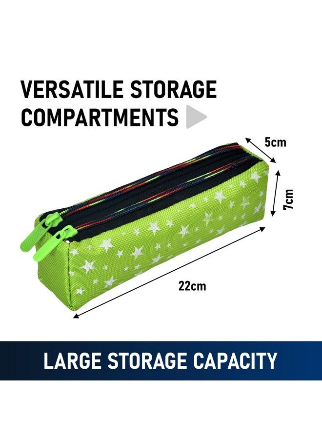 Hearts Makeup Pouch|Rexine Cosmetic Pouch|Jewellery Utility Pouch|Toiletry Pouch For Girls|Travel Makeup Pouch For Girls|Storage Makeup Bag|Star Makeup Pouch|Pack Of 3|Multi - Image 3