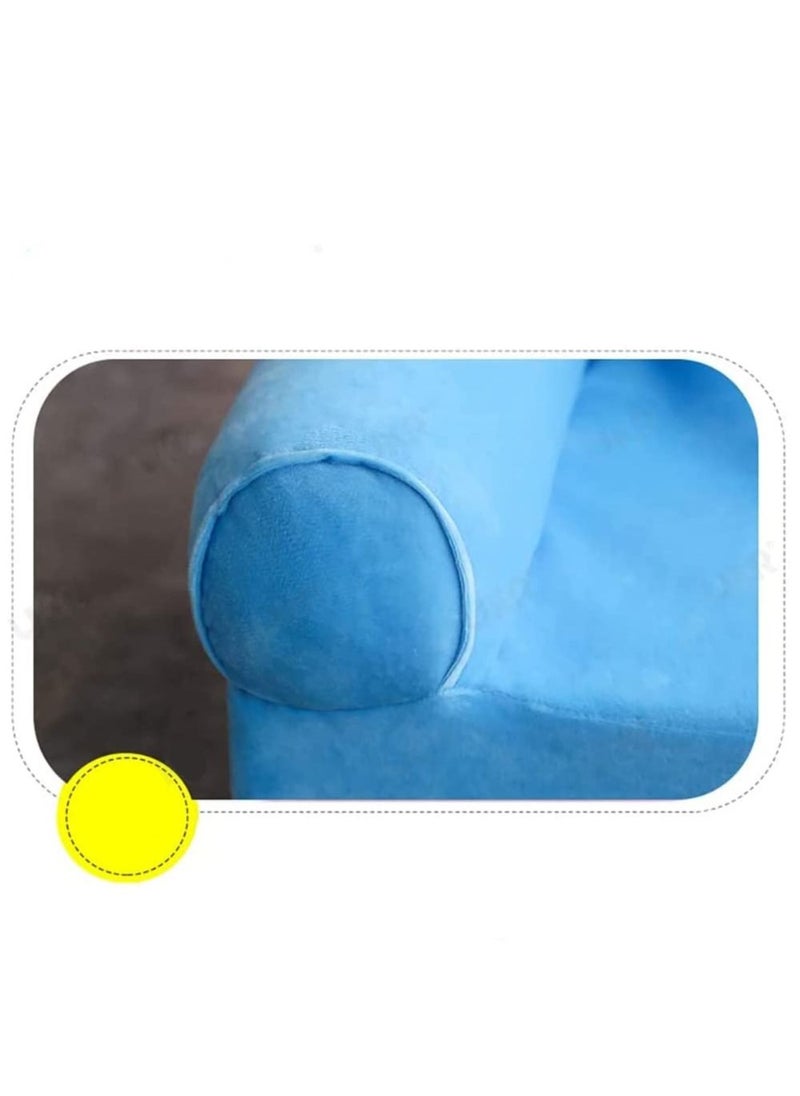 XiuWoo - Foldable 2 in 1 Kids Cartoon Sofa, Children Plush Backrest Armchair Bed and Flip Open Couch Seat Chair with 3 Floor Pad - Image 1