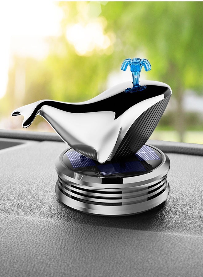 general Spraying Whale Solar Car Air Freshener Solar Auto Rotation Sun Resistant High Temperature Tolerant Natural Fragrance  Baby Mom Safe - Image 1