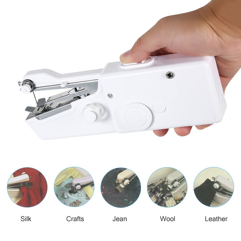Portable Handheld Electric Sewing Machine Battery Operated Household Cordless Quick Stitch Tool for Fabric Cloth Toy Crafts - Image 2