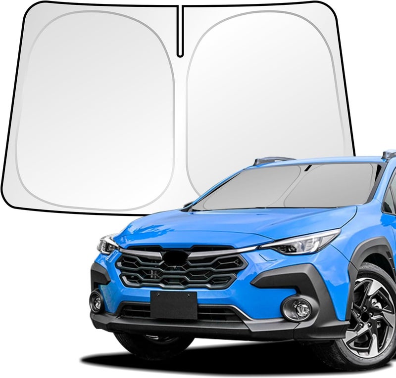 uunonaha غطاء واقي للزجاج الأمامي متوافق مع سيارات Subaru Crosstrek، يحجب أشعة الشمس ويحمي العينين، قابل للطي (لطراز Crosstrek 2024-2025) - Image 1