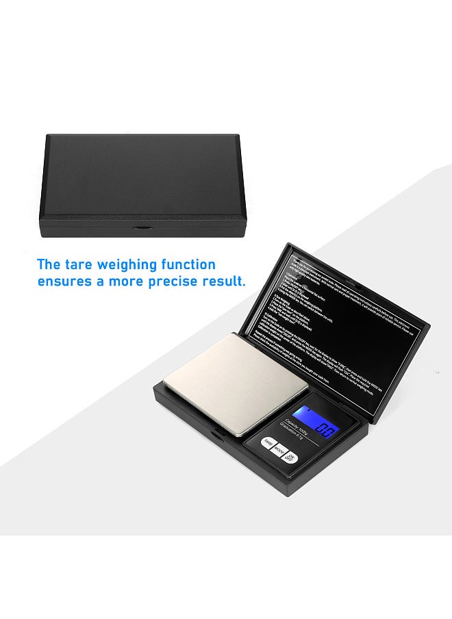 Generic - Portable Digital Scale 1000g/0.1g High Precision Gold Scale Jewelry Scale with 7 Units Mini Pocket Electronic Scale with Backlight Professional Digital Milligram Scale Powder Scale - Image 1