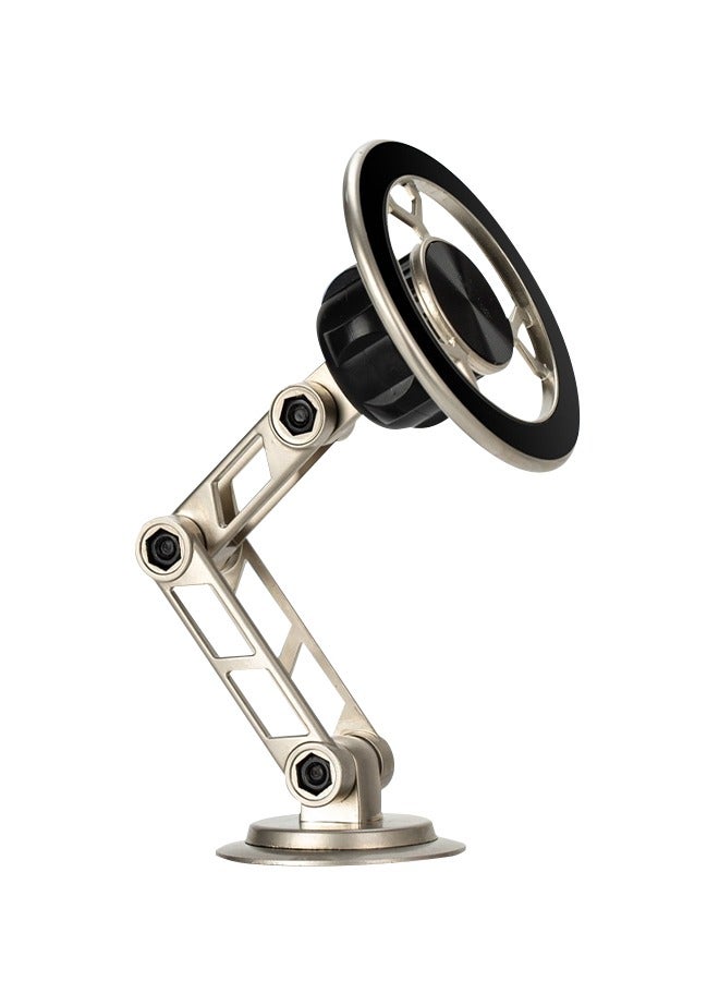 1080° Adjustable Car Stand, Metal Car Phone Holder, Aluminum Alloy Car Phone Holder, Stable Non-Slip, Compatible With Iphone 12/13/14 /15pro/Samsung - Image 1