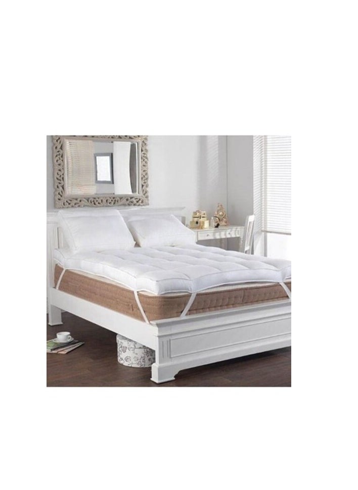 Princess - Princess - Soft Fiber Filling Mattress Topper Polyester White 100x200 cm - Image 1