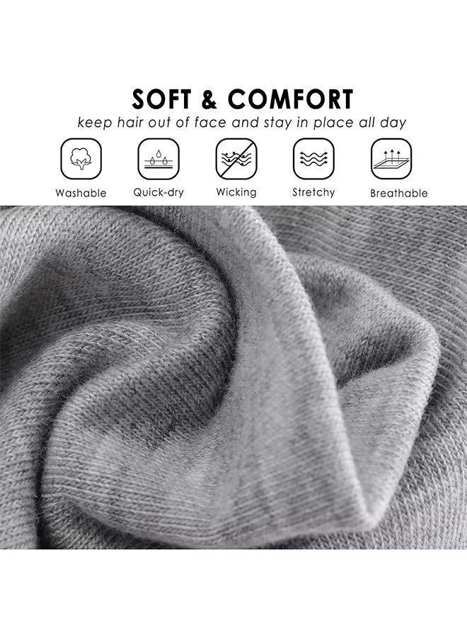 ليالي 6 قطع من ربطات راس رياضيه،ربطات شعر رياضيه مرنة ناعمة مانعة للانزلاق تمتص العرق وتسمح بالتهوية، ربطه راس عصرية لليوجا والجري وركوب الدراجات والتمارين (متعدد الألوان) - Image 4