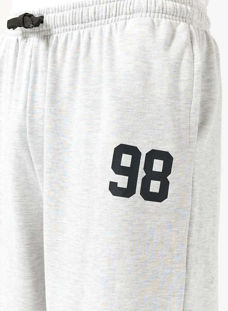 Seventy Five GREY Graphic Design Oversized Joggers for Men | Best Price UAE