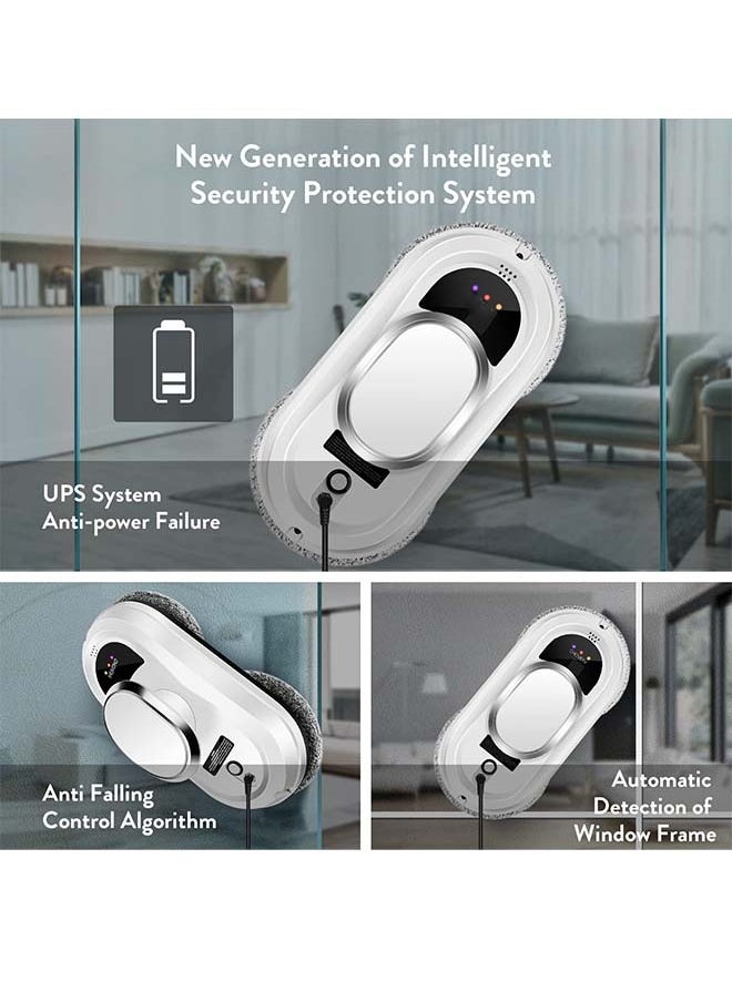 Generic - Window Cleaner Robot,Smart Glass Cleaning Robotic with 5600Pa Strong Suction,Remote Control Window Cleaning Robot for Windows/Tiles/Class Door - Image 1