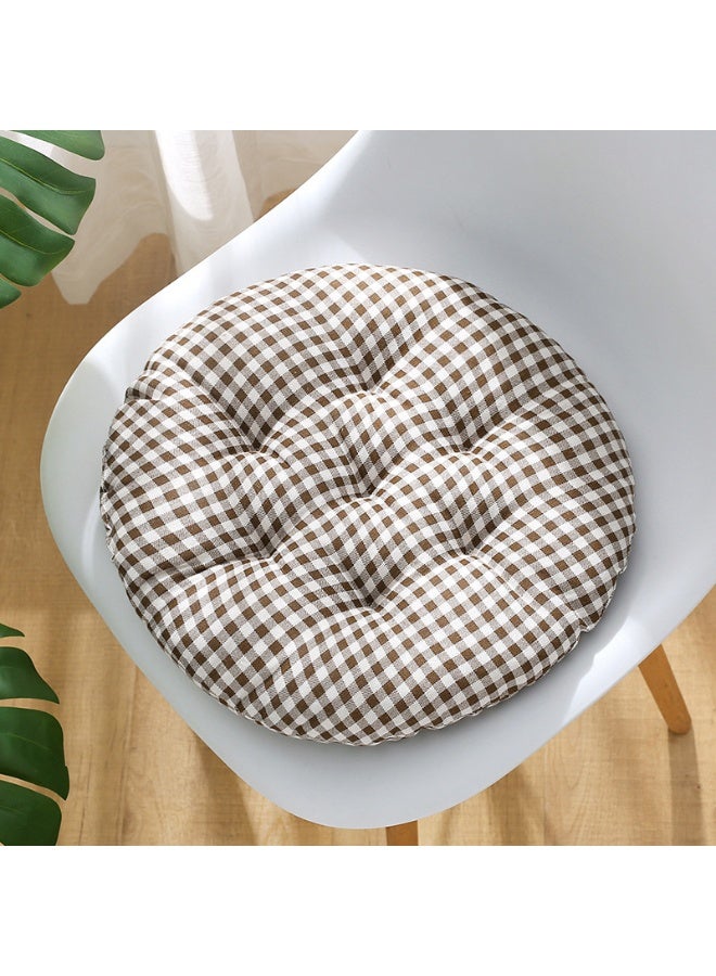 آنا وسادة كراسي دائرية مريحة وذات تهوية من القطن والكتان للمكاتب المنزلية - Image 2