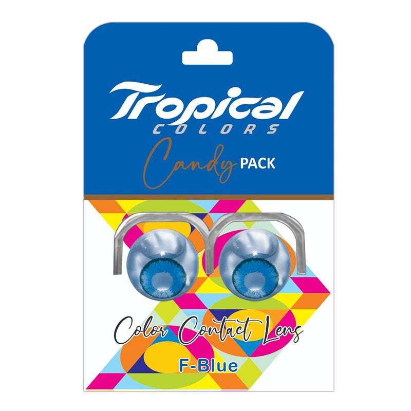 Tropical Colors Candy Pack Zero Power Colored Lenses (2 Lens/Pack) (F Blue) - Image 5