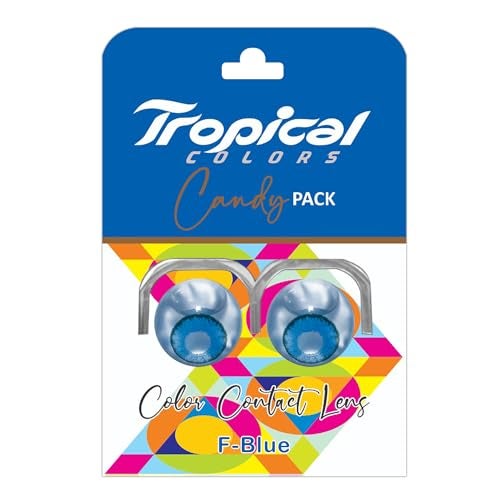 Tropical Colors Candy Pack Zero Power Colored Lenses (2 Lens/Pack) (F Blue) - Image 1