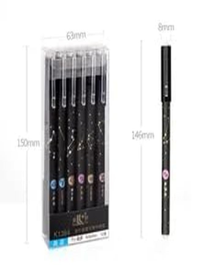 FAVELA Erasable Gel Pen Cartoon Kuromi Students Stationery Write Pens 0.5 Black Blue School Kids Office Signature Friction Pens (Pack of 3) - Image 5