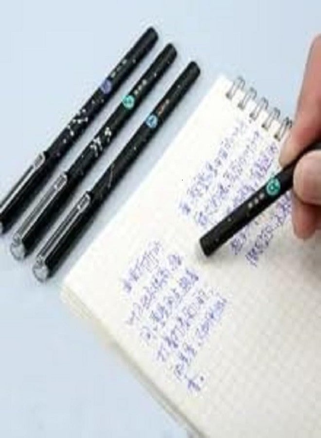 FAVELA Erasable Gel Pen Cartoon Kuromi Students Stationery Write Pens 0.5 Black Blue School Kids Office Signature Friction Pens (Pack of 3) - Image 1