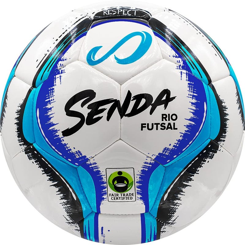 SENDA Rio Match Futsal Ball Fair Trade Certified BlueBlack Size 3 Ages 812