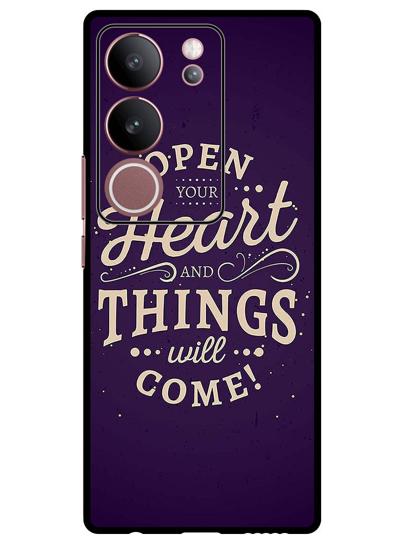 Theodor Protective Case Anti Scratch Shock Proof Bumper Cover For Vivo S17 - S17 Pro Open Your Heart - Image 1