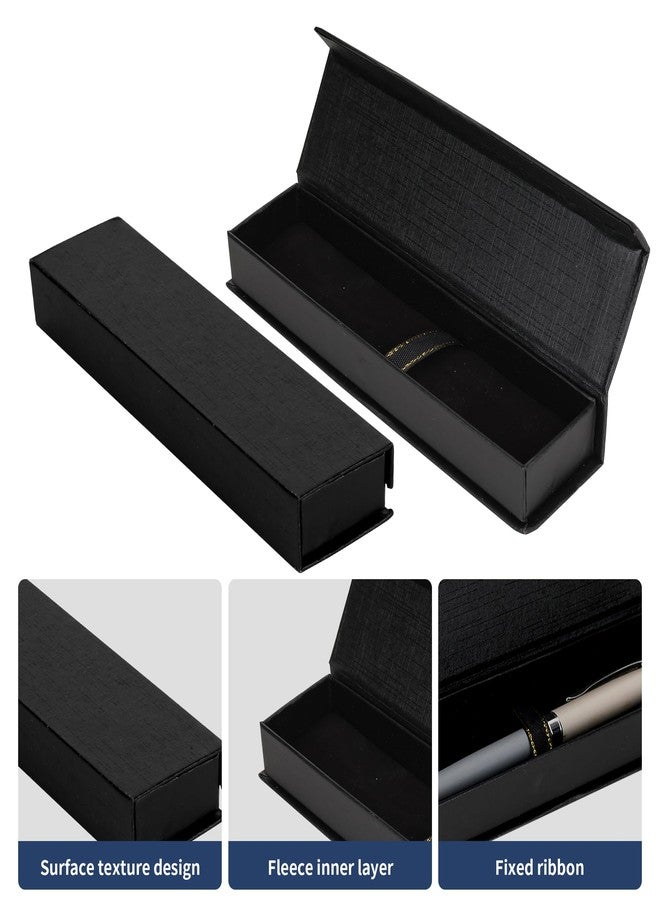 Axigundaone 20 Pcs Pen Boxes Gift Empty, Black Pen Gift Boxes with Cushion, Ballpoint Present Collection Case for Jewelry, Office Supplies, Business - Image 3